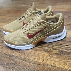Women's Gold and Red Nike Sneakers 7.5